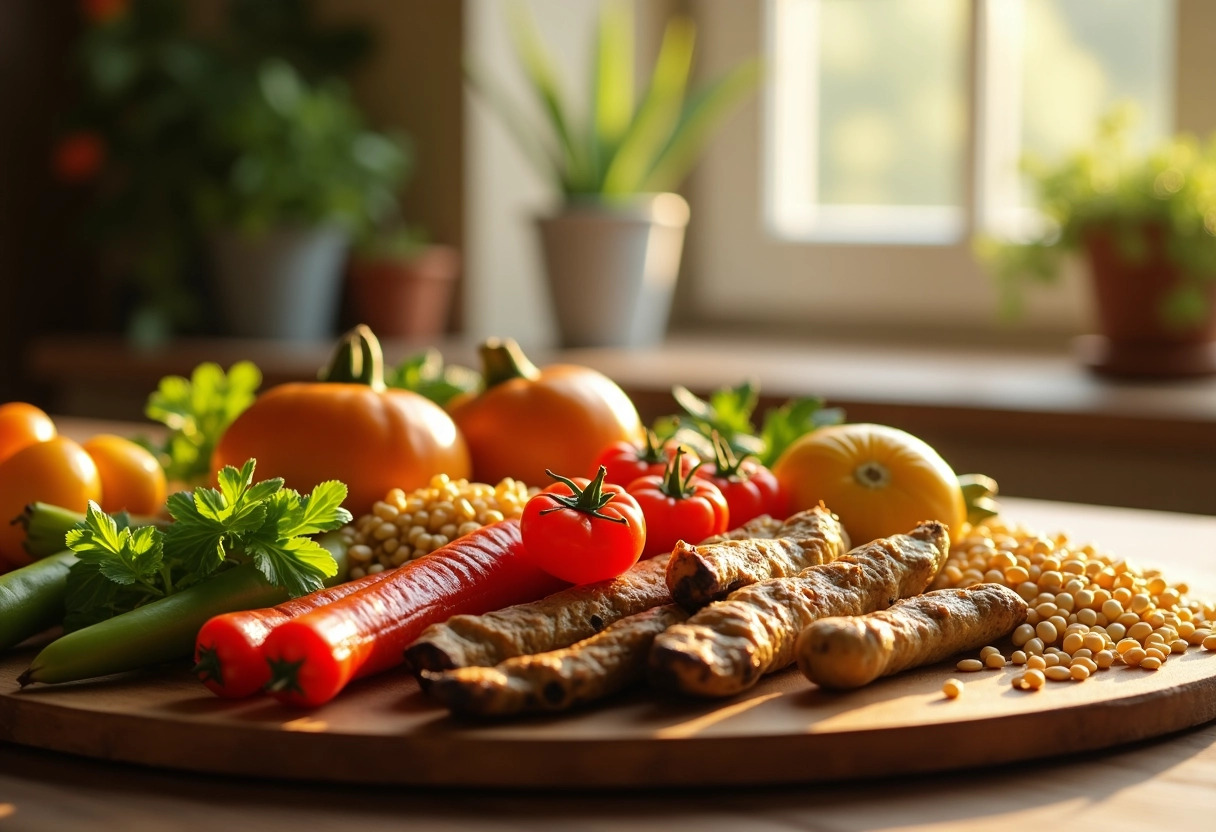 légumes et féculents